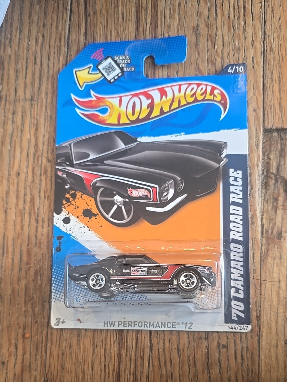 ❤️5/$25 Hot Wheels HW PERFORMANCE '12 ~ '70 CAMARO ROAD RACE (Black)